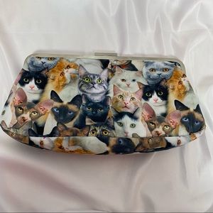 CatLadyBox Cat Face Collage Purse NWOT